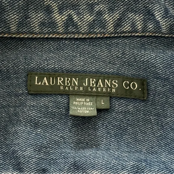 Ralph Lauren Blue Denim Classic Jacket L - Picture 14 of 16